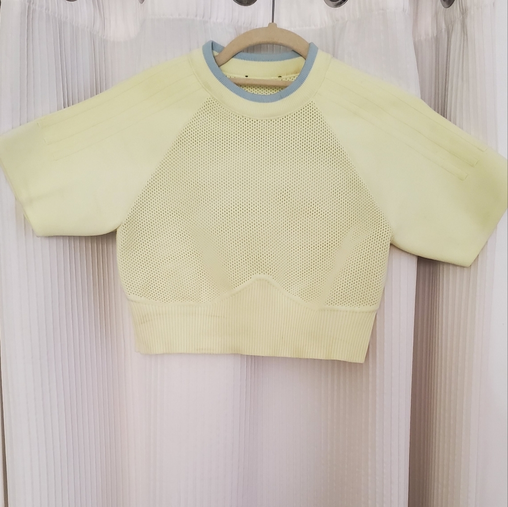 Lime Green/ Yellow Adidas Ivy Park Crop Top